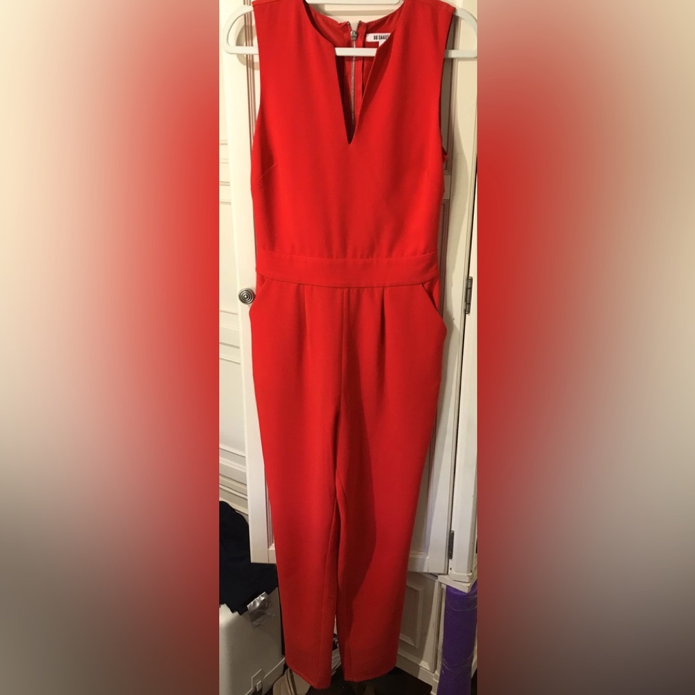 👗Red Jumpsuit by BB Dakota with Bare Back